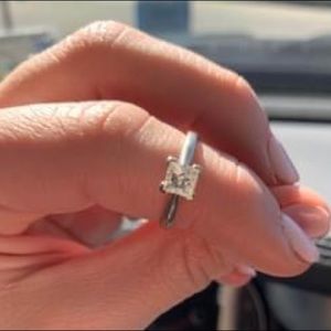 3/4 karat princess cut